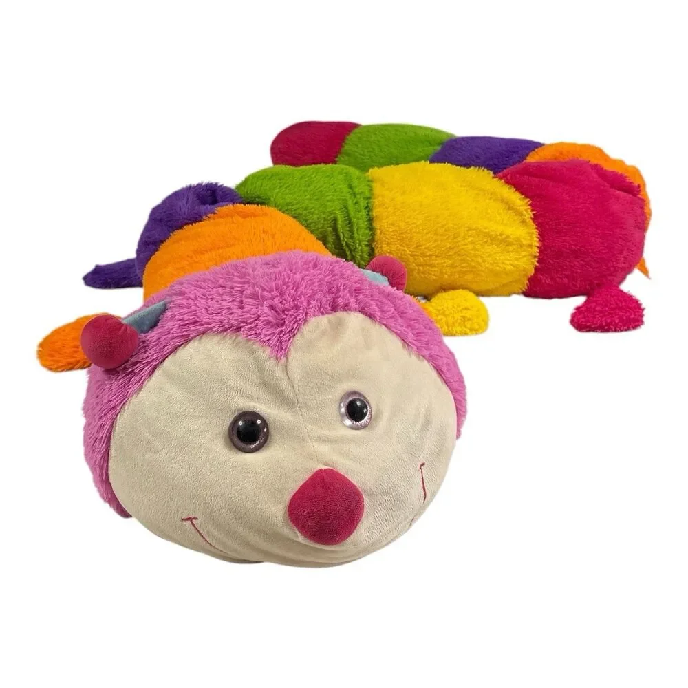 Giant Rainbow Plush Caterpillar Stuffed Animal Toy Pillow 97”Beat Made Toys 2017
